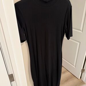 Marine Layer Black Ribbed Knit Top